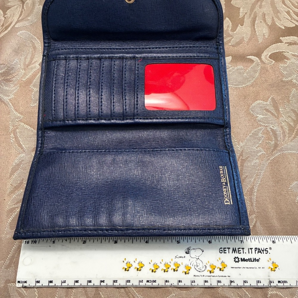 Dooney & Bourke  Somerset Watercolor Continental Clutch Wallet Flap Snap - Picture 7 of 9